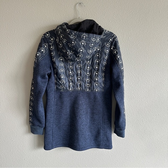 Burton Blue Print and Knit Long Jacket Small - Picture 8 of 12